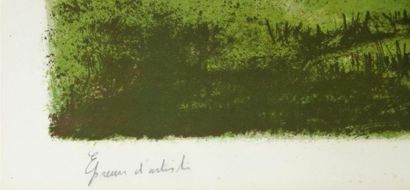 null Albert DRACHKOVITCH-THOMAS (1928).

La ferme.

Lithographie en couleurs, signée...