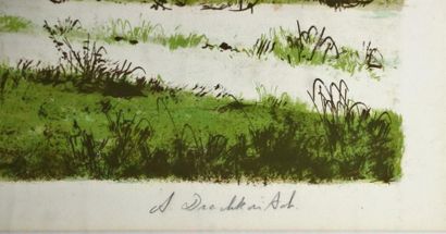 null Albert DRACHKOVITCH-THOMAS (1928).

La ferme.

Lithographie en couleurs, signée...