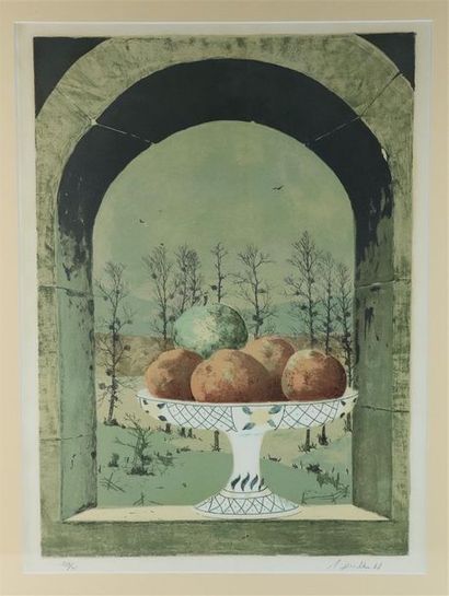 null Albert DRACHKOVITCH-THOMAS (1928).

Fruits à la fenêtre.

Lithographie en couleurs.

Édition...