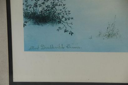 null Albert DRACHKOVITCH-THOMAS (1928).

Paysage enneigé.

Lithographie signée dans...