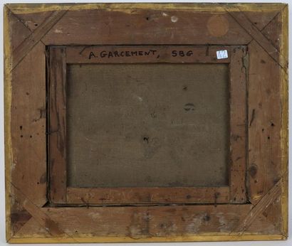 null Alfred GARCEMENT (1842-1927).

Plan d'eau en nivernais.

Huile sur toile signée...