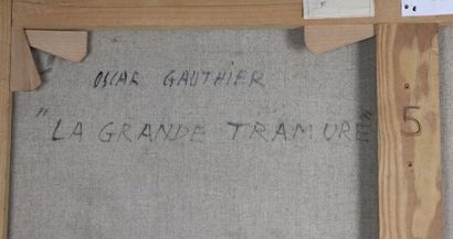null Oscar GAUTHIER (1921-2009)

"La grande tramure, SZ- ZUQ"

Huile sur toile signée...
