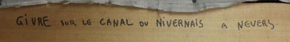 null REX BARRAT (1914-1974).

Givre sur le canal du nivernais à Nevers.

Huile sur...