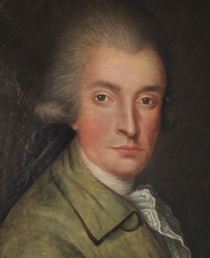null Ecole Française du XVIIIe siècle.

Deux portraits en pendant figurant un homme...
