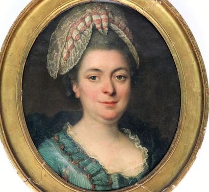 null Ecole Française de la fin du XVIIIe siècle.

Portrait de femme au fichu.

Huile...