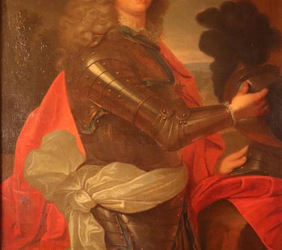 null Ecole Française vers 1700.

Portrait d'un homme en cuirasse.

Huile sur toile....