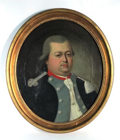 null Ecole Française du XVIIIe siècle.

Portrait d'un militaire.

Huile sur toile,...