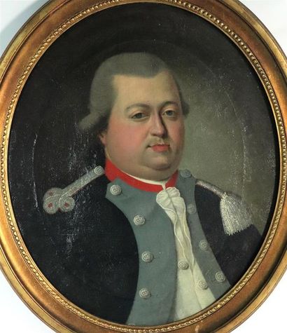 null Ecole Française du XVIIIe siècle.

Portrait d'un militaire.

Huile sur toile,...