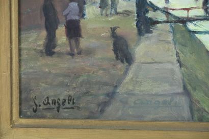 null Angeli GUERINO (1926).

Péniche.

Huile sur toile, signé en bas à gauche.

H_27...