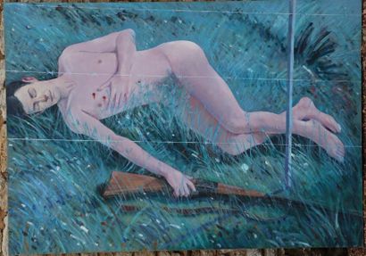 null Enrique AHIL (1927-2001).

Série des nus masculins.

Huile sur toile.

H_162...
