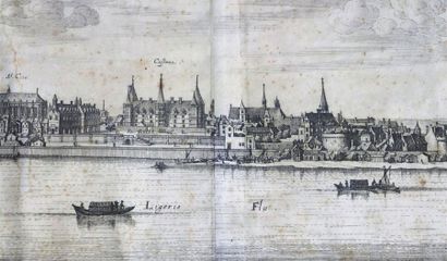 null Isaac SILVESTRE (1621-1691), graveur.

Vue panormaique de Nevers et de la Charité.

Paire...