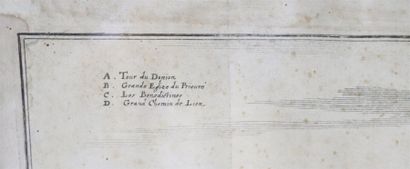 null Isaac SILVESTRE (1621-1691), graveur.

Vue panormaique de Nevers et de la Charité.

Paire...