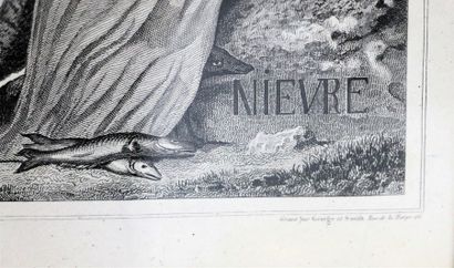 null Carte du département de la NIèvre, gravée par Levasseur.

XIXème siècle.

H_30,5...