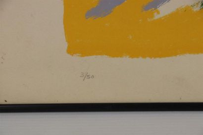 null Pierre BELLON (1930-2009).

Attelage.

Lithographie signée en bas à droiteet...