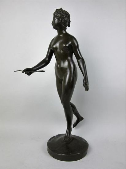 null Jean-Antoine HOUDON (1741-1828), d'après

Diane chasseresse

Statue en bronze...