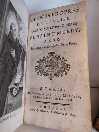 null Deux petits livres d'office :

 Heures dédiées aux dames de Saint-Cyr, contenant...