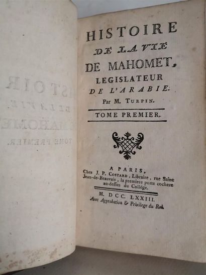 null TURPIN, François-Henri, Histoire de la vie de Mahomet, législateur de l'Arabie,...