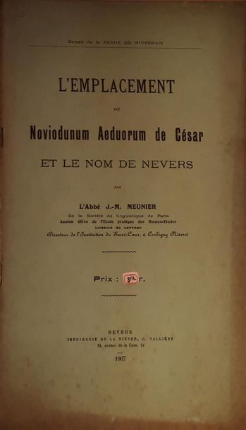 null MEUNIER, Jean-Marie (abbé), Les Dérivés nivernais de « manere » et étymologie...