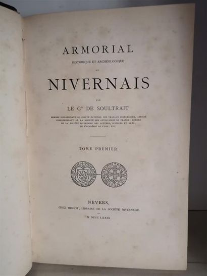 null SOULTRAIT, Georges de, Armorial du Nivernais, Nevers, chez Michot, 1879.

Deux...