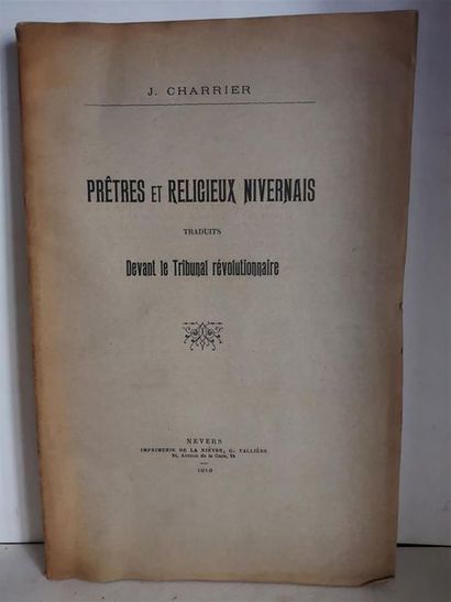 null Un lot de quatre ouvrages sur la révolution dans le Nivernais :

 Meunier, Paul,...