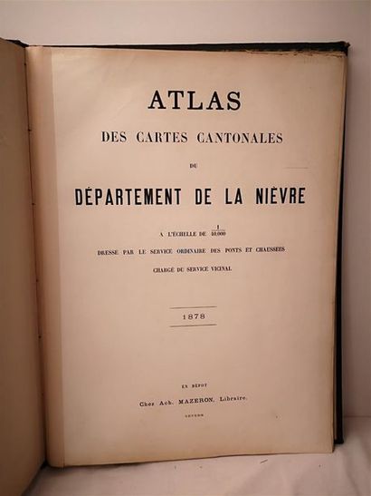 null Atlas des cartes cantonales du département de la Nièvre, Nevers, Mazeron, 1878.

Un...