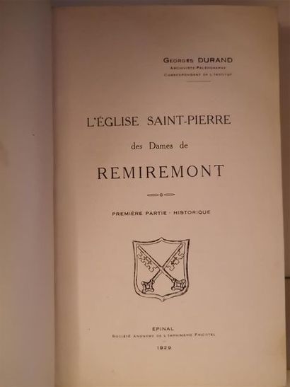 null DURAND, Georges, L'Église Saint-Pierre des Dames de Remiremont, Épinal, Imprimerie...