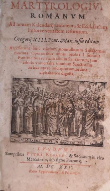 null Martyrologium romanum, ad novam kalendarii rationem, & Ecclesiasticae historiae...