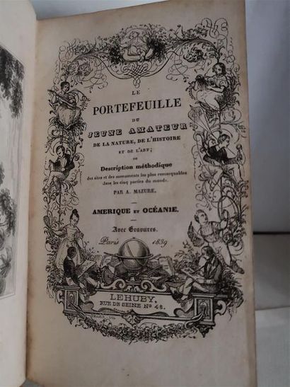 null MAZURE, Adolphe, Le Portefeuille du jeune amateur de la nature, de l'histoire...