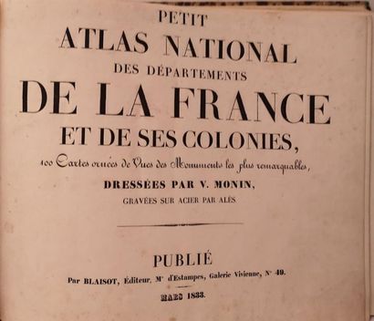 null MONIN, Charles V., Petit atlas national des départements de la France et de...