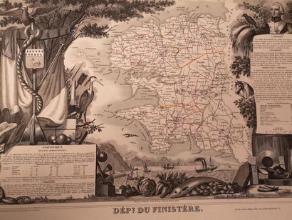 null LEVASSEUR, Victor, Atlas national illustré des 86 départements et des possessions...