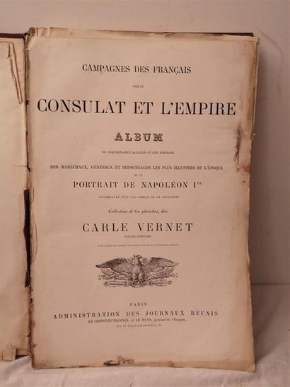 null Campagnes des Français sous le Consulat et l'Empire [], collection de 60 planches...
