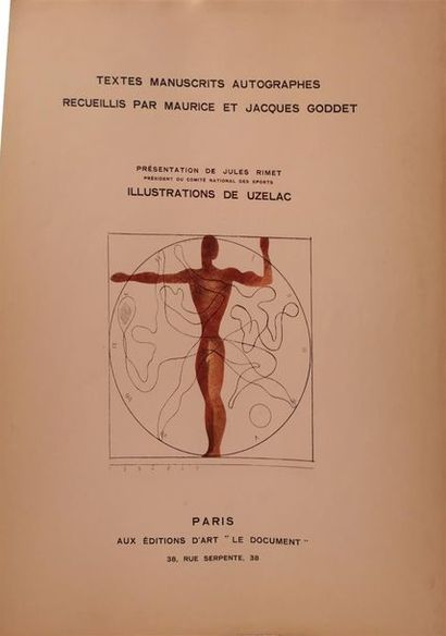 null GODDET, Maurice et Jacques, Les Joies du sport, textes manuscrits autographes...