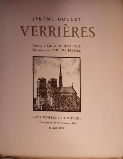 null DOUCET, Jérôme, Verrières, dessins d'Edgard Maxence, Paris, « aux despens de...