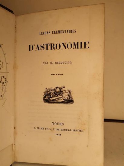 null DESDOUITS, Léon-Michel, Leçons élémentaires d'astronomie, Tours, Mame et Cie,...