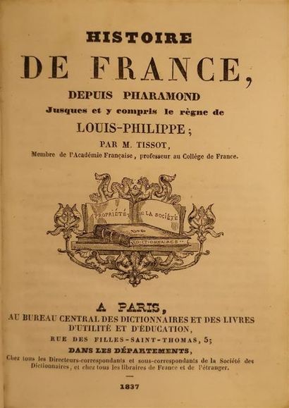 null TISSOT, Pierre-François, Histoire de France, depuis Pharamond jusques et y compris...