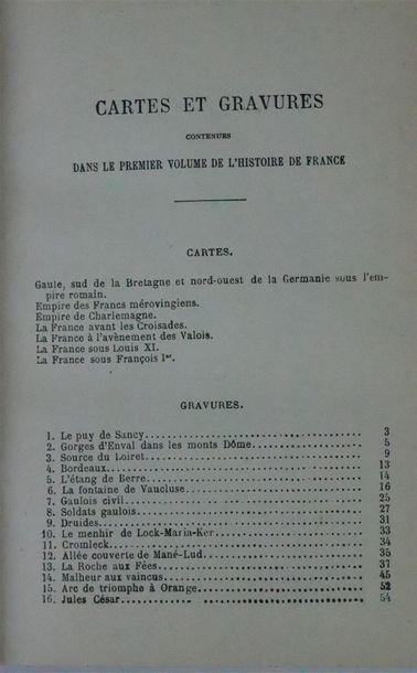 null DURUY, Victor, Histoire de France, Paris, Librairie Hachette, 1898.

Deux volumes...