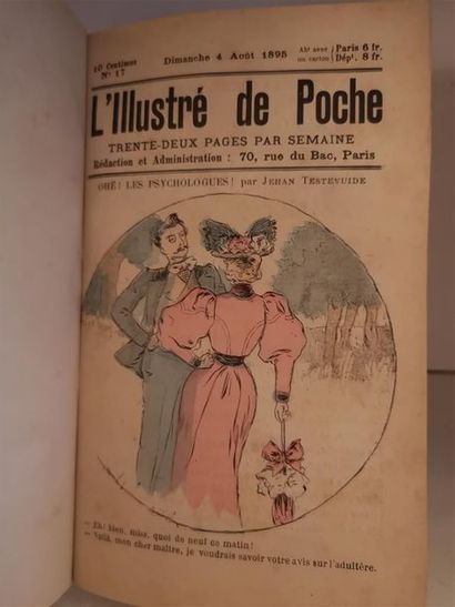 null L'Illustré de poche, n° 17 à 64, du 4 août 1895 au 28 juin 1896.

Un fort volume...
