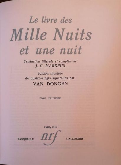 null [Anonyme], Le Livre des Mille et Une Nuits, Paris, Gallimard, 1955.

Trois volumes,...