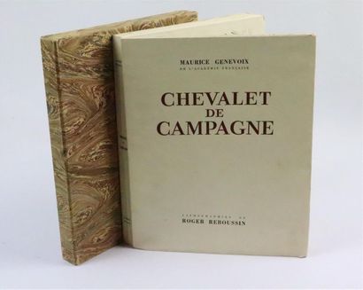 null [GENEVOIX/REBOUSSIN] GENEVOIX, Maurice, Chevalet de campagne, Paris, Durel éditeur,...