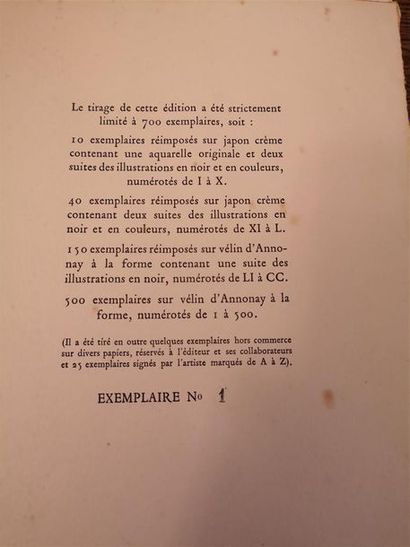 null [MÉRIMÉE/CUCHET] MÉRIMÉE, Prosper, Carmen, Paris, Le Cercle des bibliophiles/Portal,...