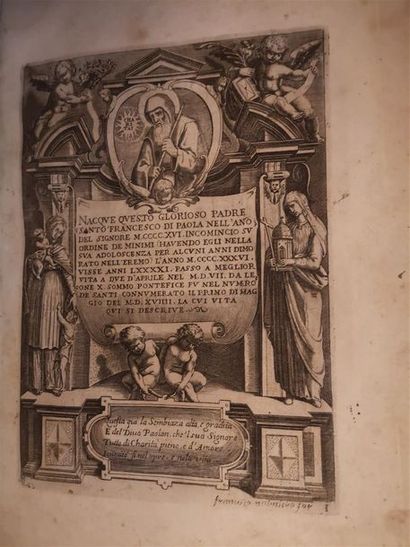 null Anonyme [NARDINO, Orazio], La Vita e i Miracoli di San Francesco di Paola, s.l.n.d....