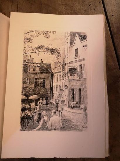 null [WARNOD/SAMSON] WARNOD, André, Images de Montmartre, Paris, Les Heures claires,...