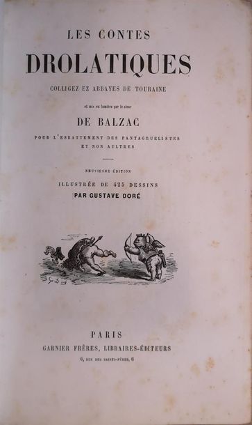 null [BALZAC/DORÉ] BALZAC, Honoré de, Les Contes drolatiques [], neuvième édition,...