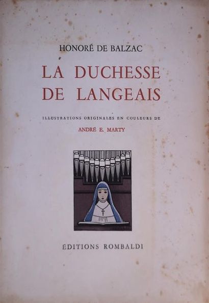 null [BALZAC/MARTY] BALZAC, Honoré de, La Duchesse de Langeais, Paris, Rombaldi,...