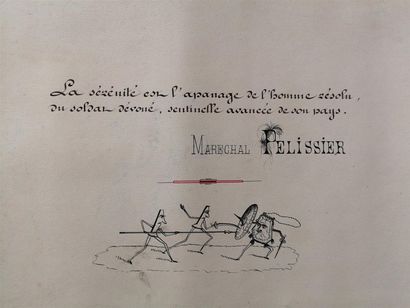 null Album de citations et d'estampes, s.d. [v. 1850].

Un album in-f° oblong, reliure...