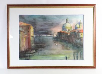 null Antoine PANEDA (1929).

Orage sur Venise.

Aquarelle, signée en bas à gauche.

H_36...