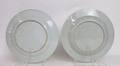 null CHINE, Compagnie des Indes.

Deux assiettes en porcelaine à décor Imari polychrome...