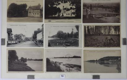null Ensemble de 15 cartes postales anciennes figurant Pougues-les-Eaux, la Loire,...