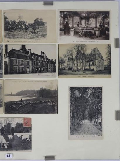 null Ensemble de 13 cartes postales anciennes figurant Pougues-les-Eaux, dont une...