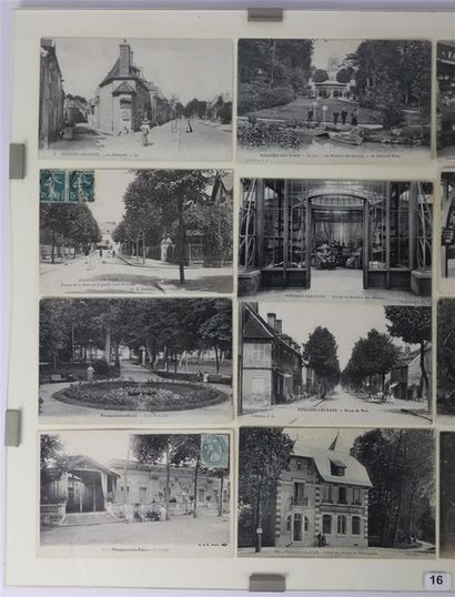 null Ensemble de 16 cartes postales anciennes figurant Pougues-les-Eaux, la galerie...